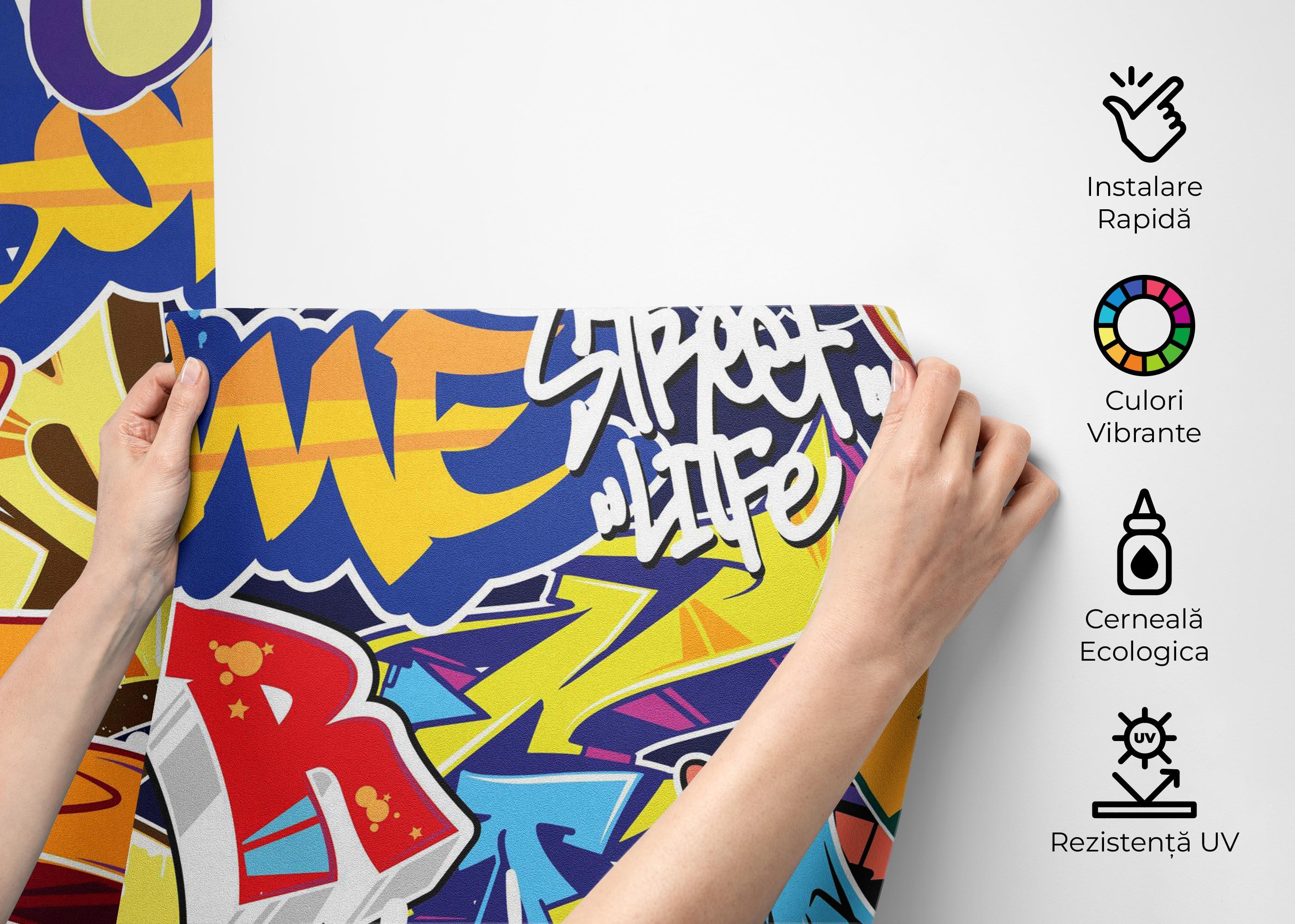 Fototapet Awesome Graffiti mockup 2