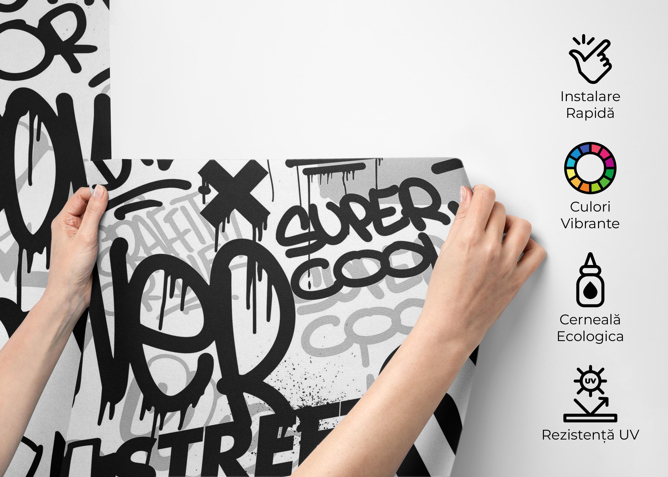 Fototapet Burn Graffiti Art mockup 2