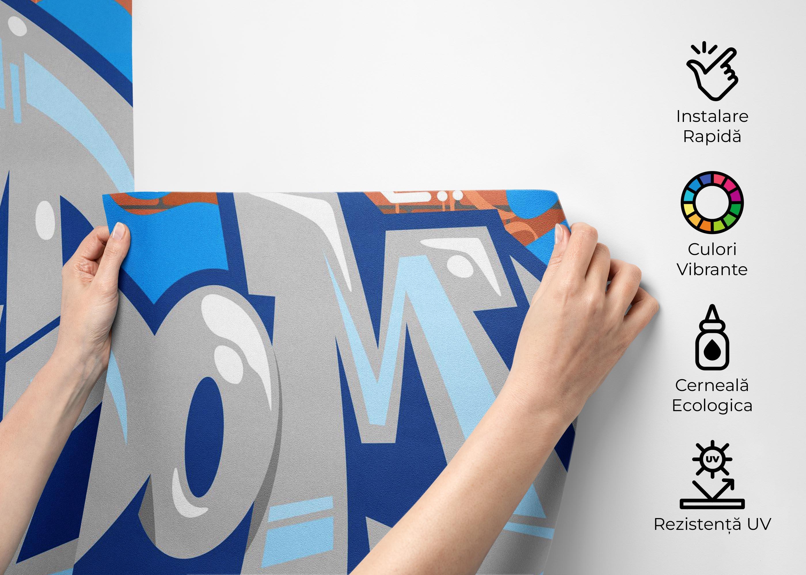 Fototapet Freedom Graffiti mockup 2