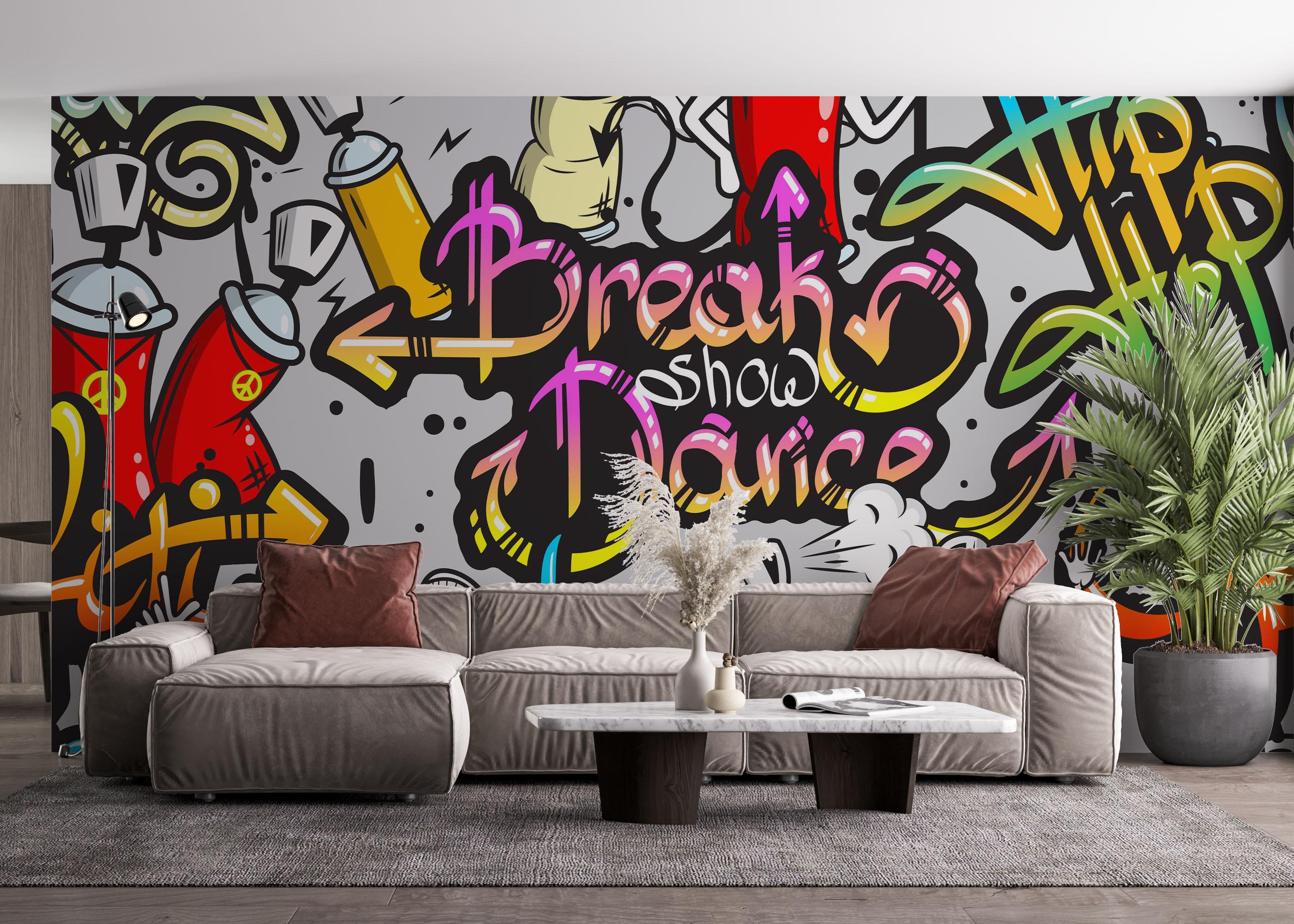 Fototapet Dance Graffiti mockup 4