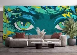Graffiti Green Eyes mockup 4