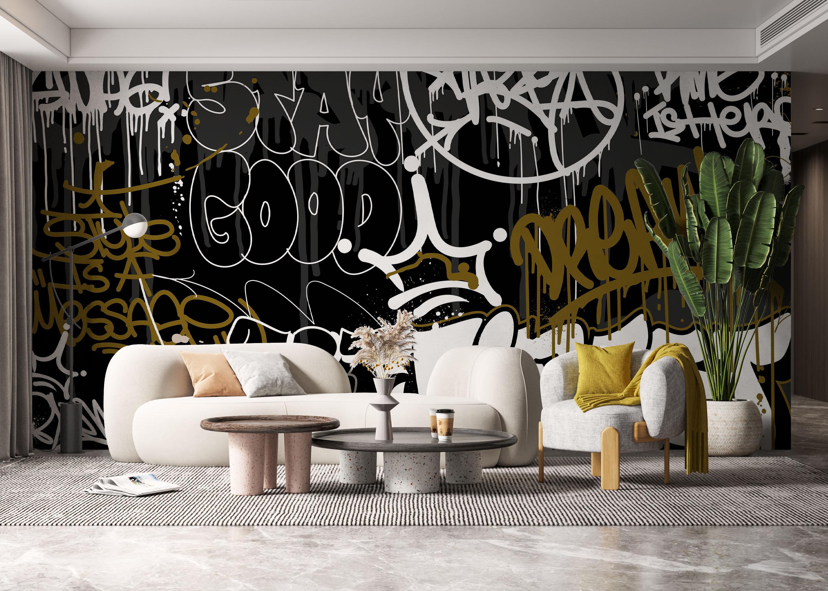 Fototapet Finest Graffiti mockup 6