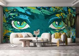 Graffiti Green Eyes mockup 6