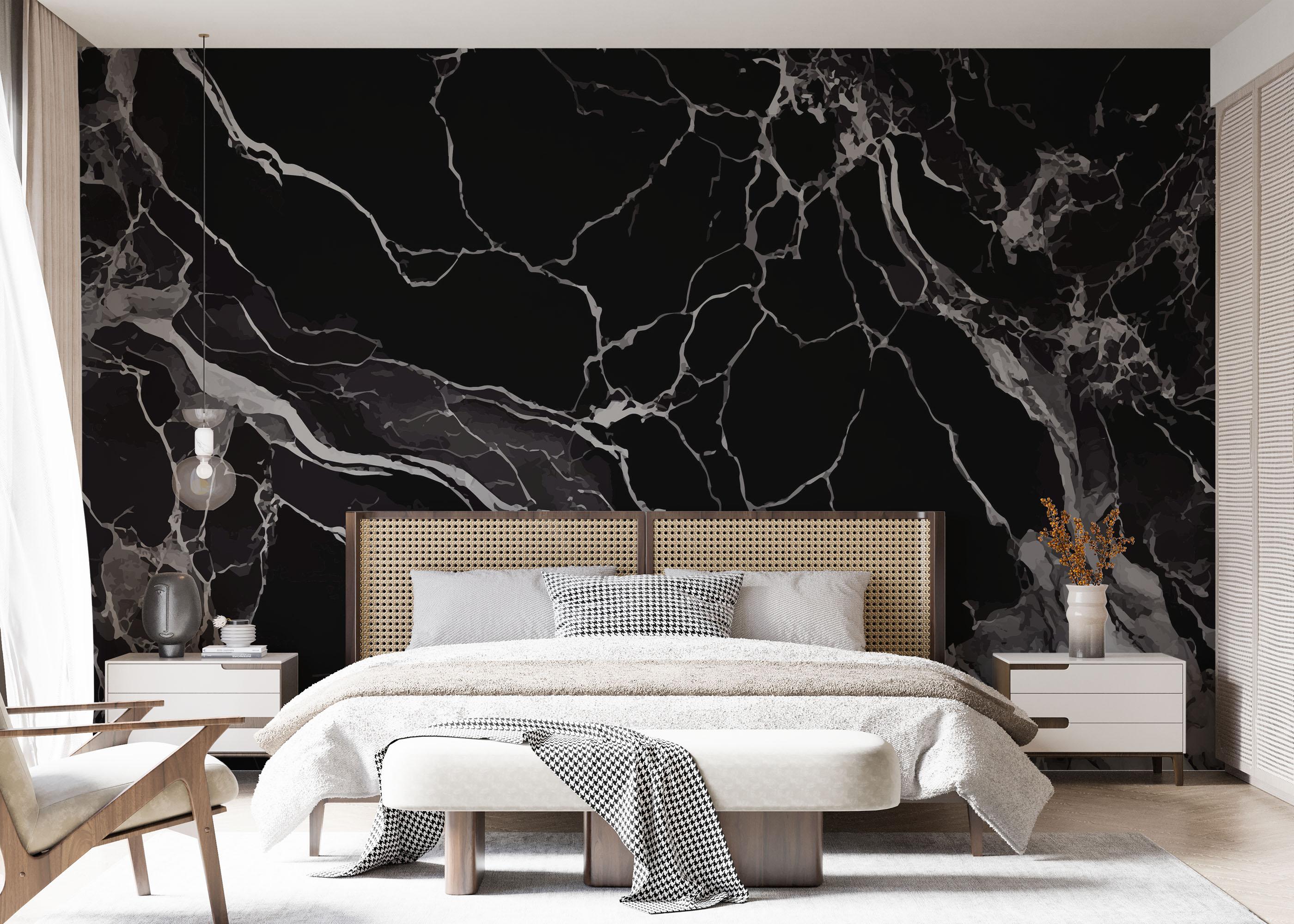 Fototapet Black Art Marble mockup 7