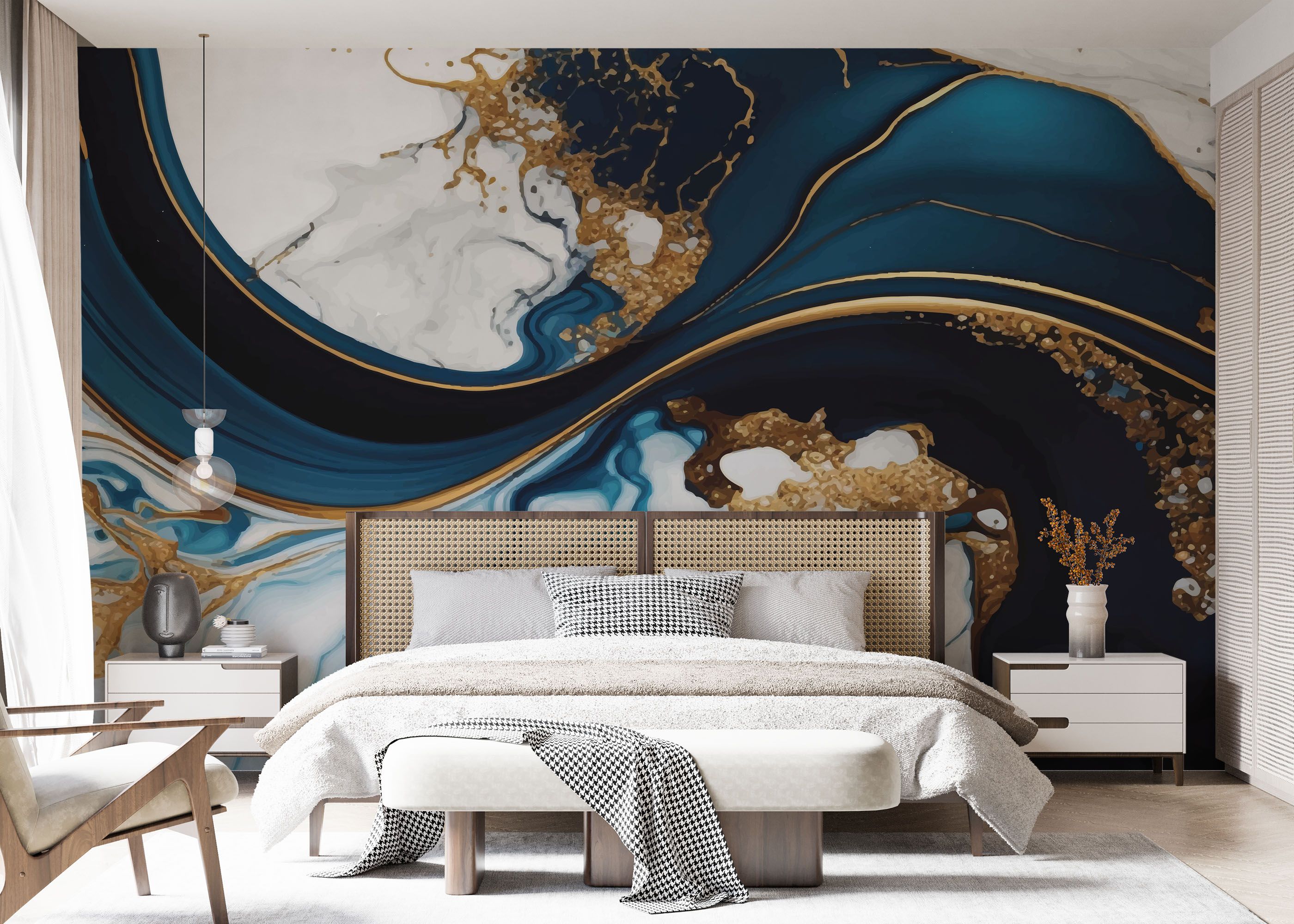 Black Liquid Marble mockup 7