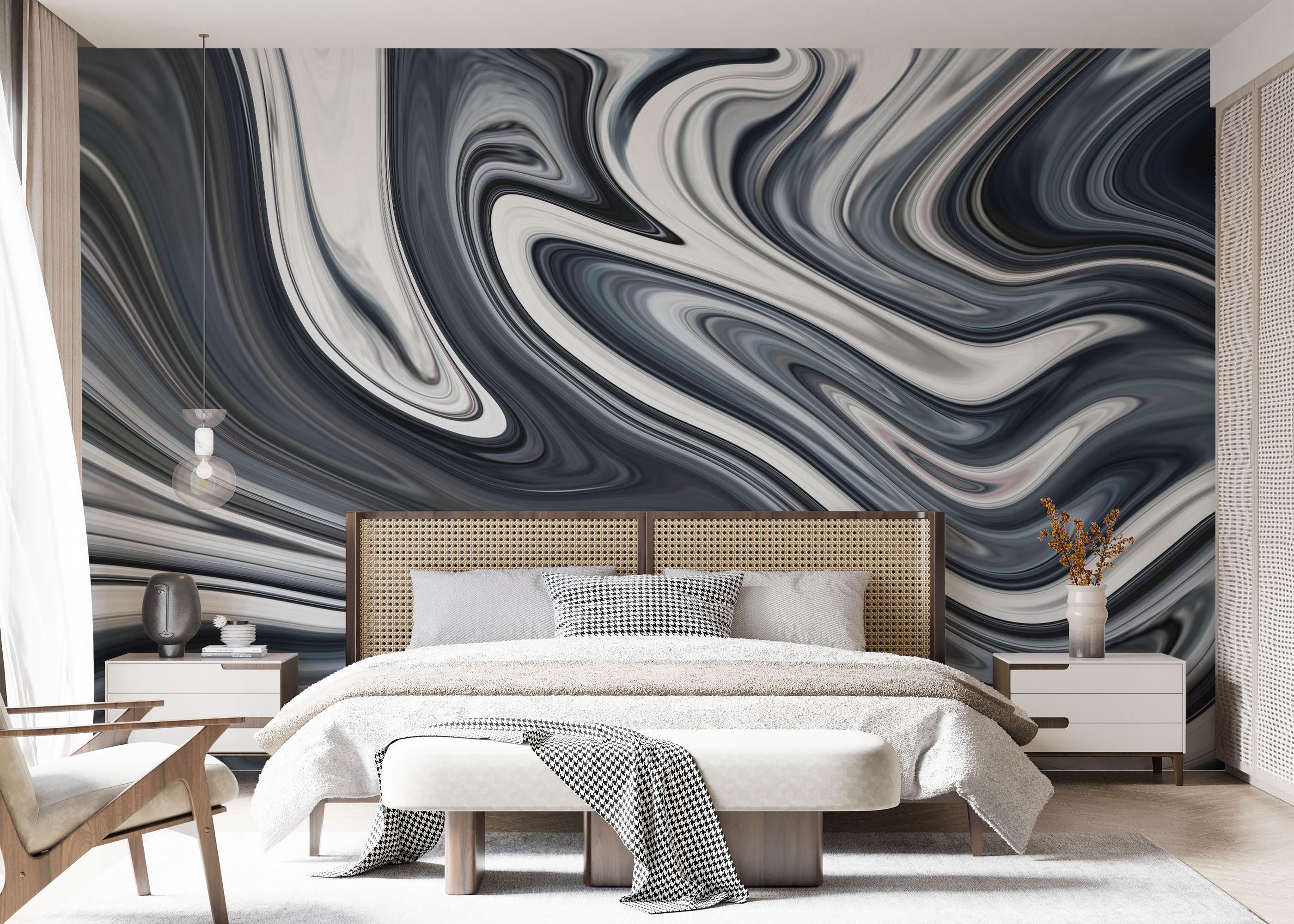 Fototapet Blue Grey Marble mockup 7