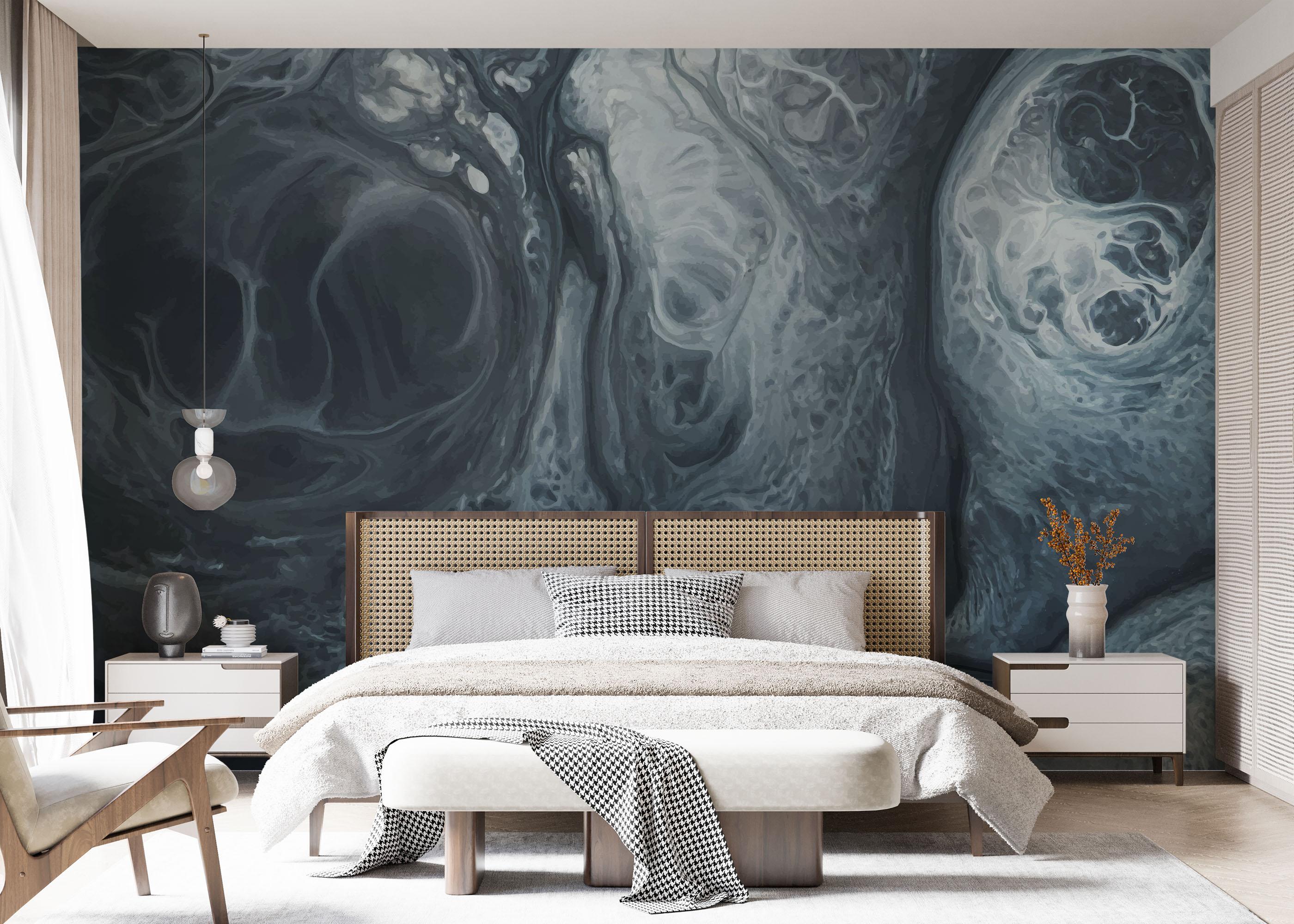 Fototapet Blue Marble Shadow mockup 7