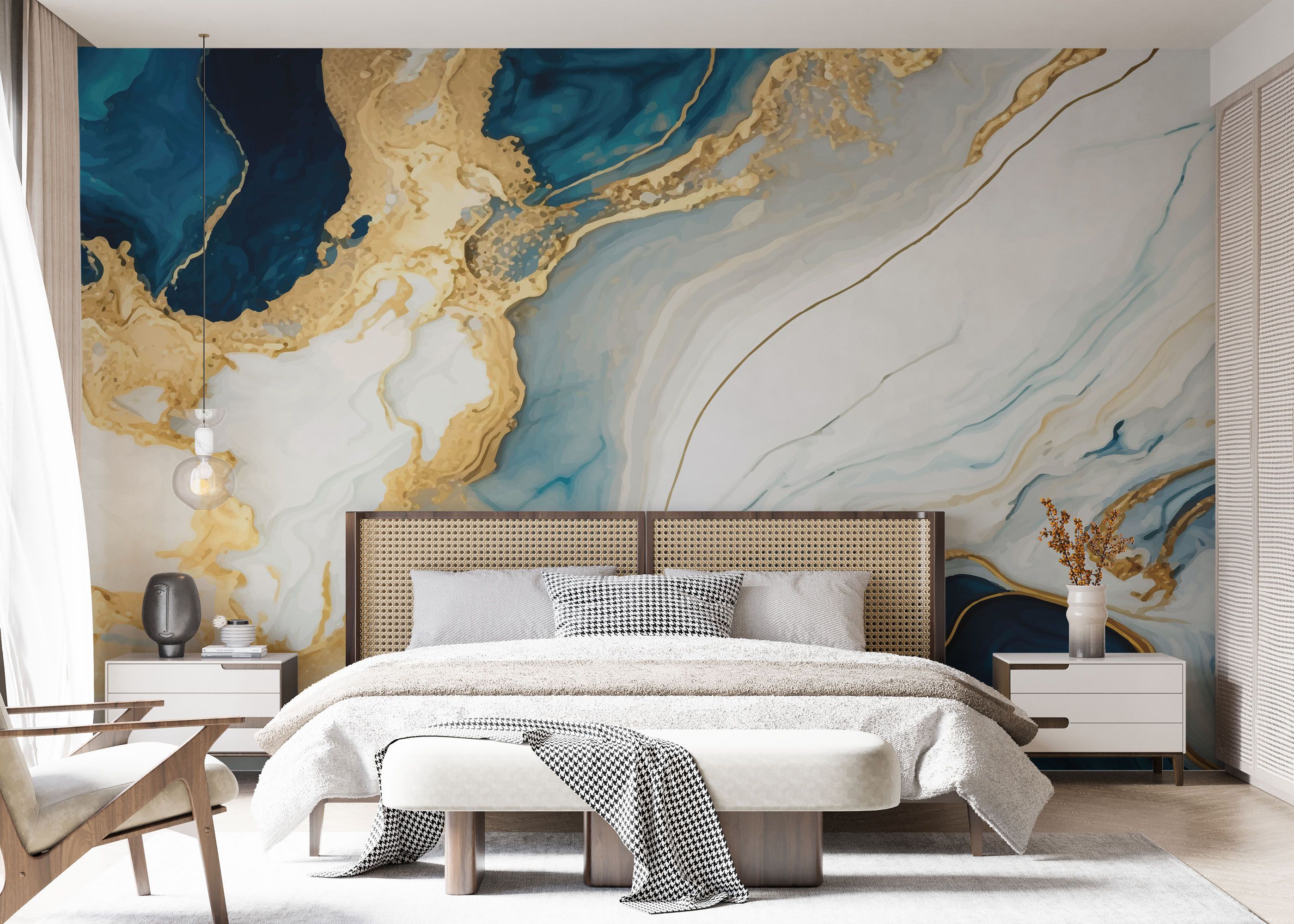 Blue Stone Marble mockup 7