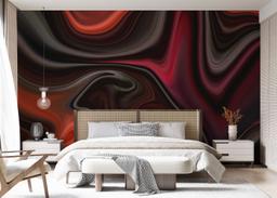 Burgundy Marble Art mockup 7