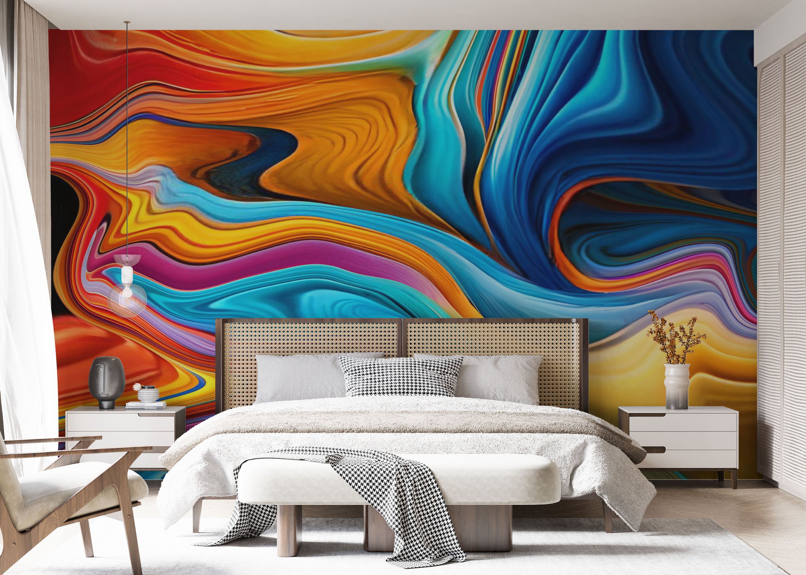 Colorful Liquid Marble mockup 7