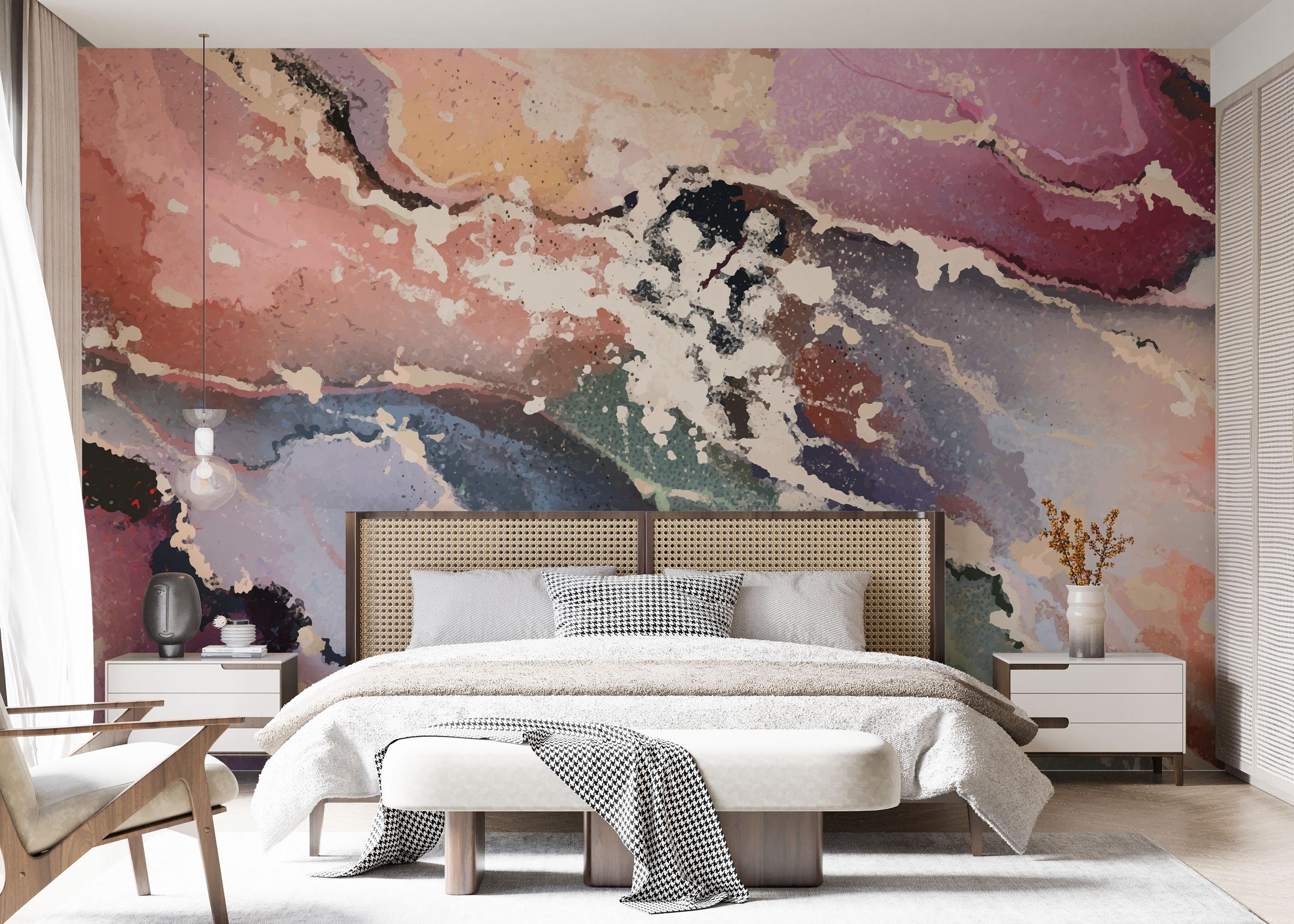 Fototapet Colorful Marble Art mockup 7