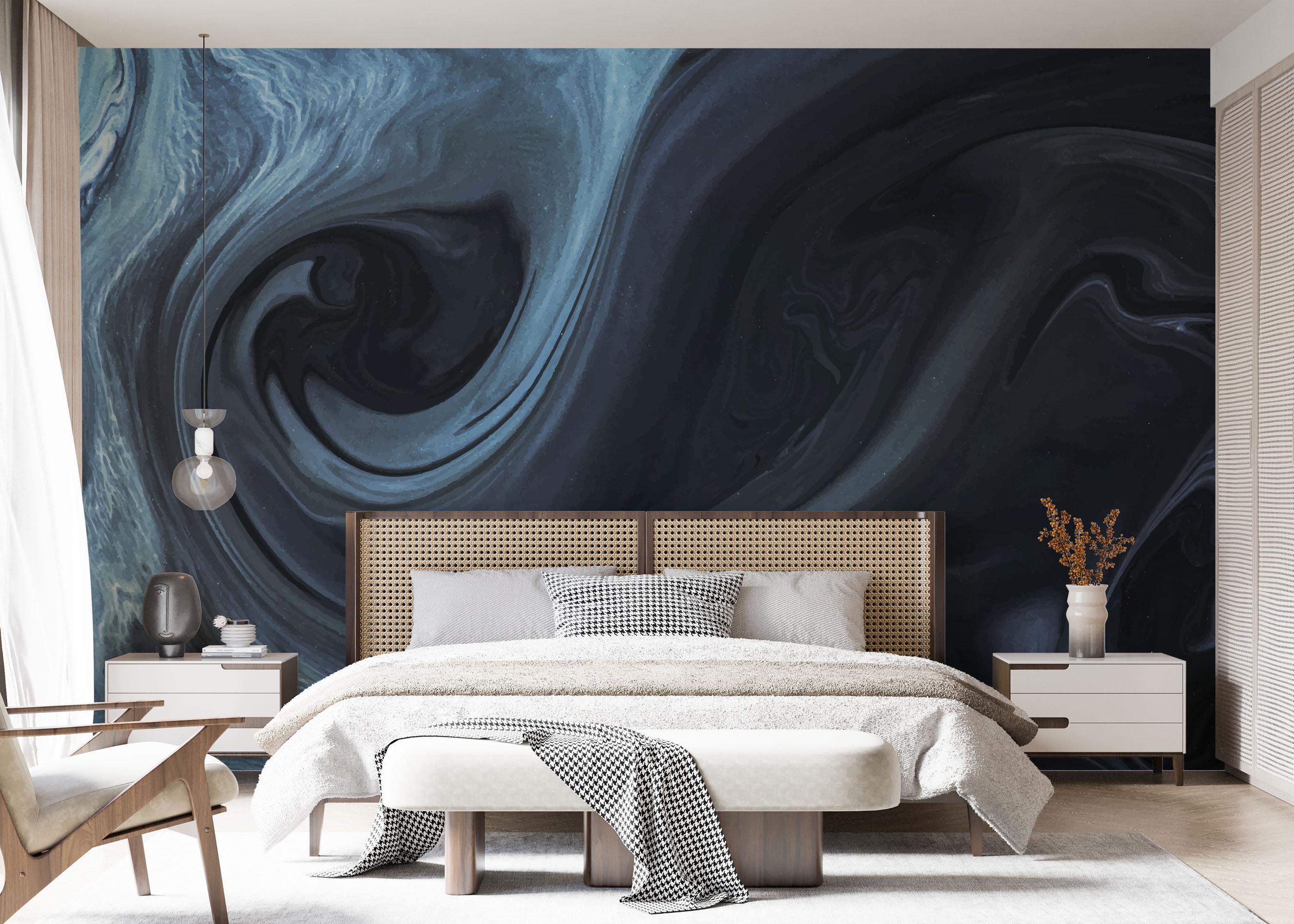 Fototapet Cool Blue Marble mockup 7