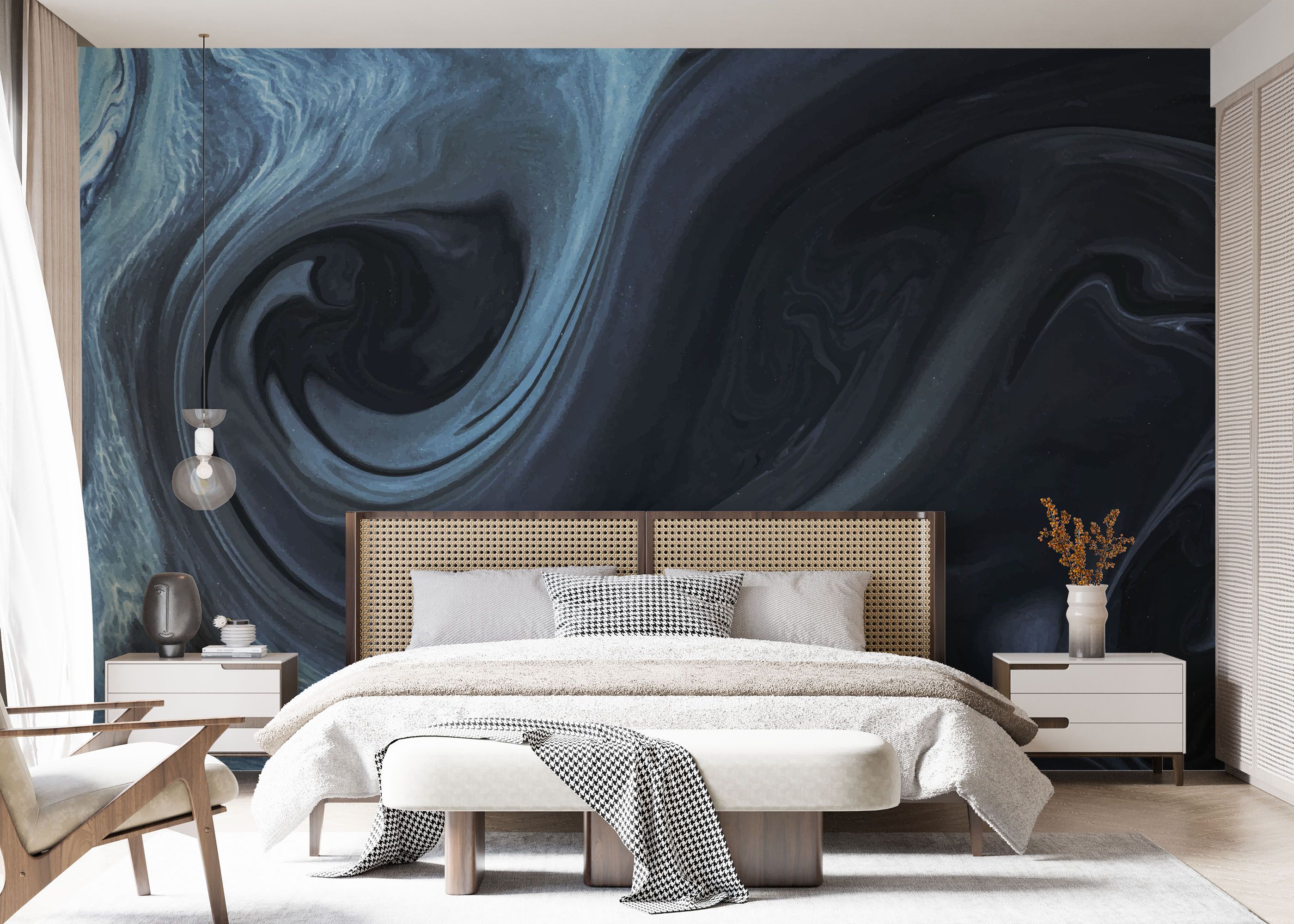 Cool Blue Marble mockup 7