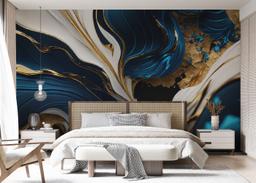 Gold Blue Marble mockup 7