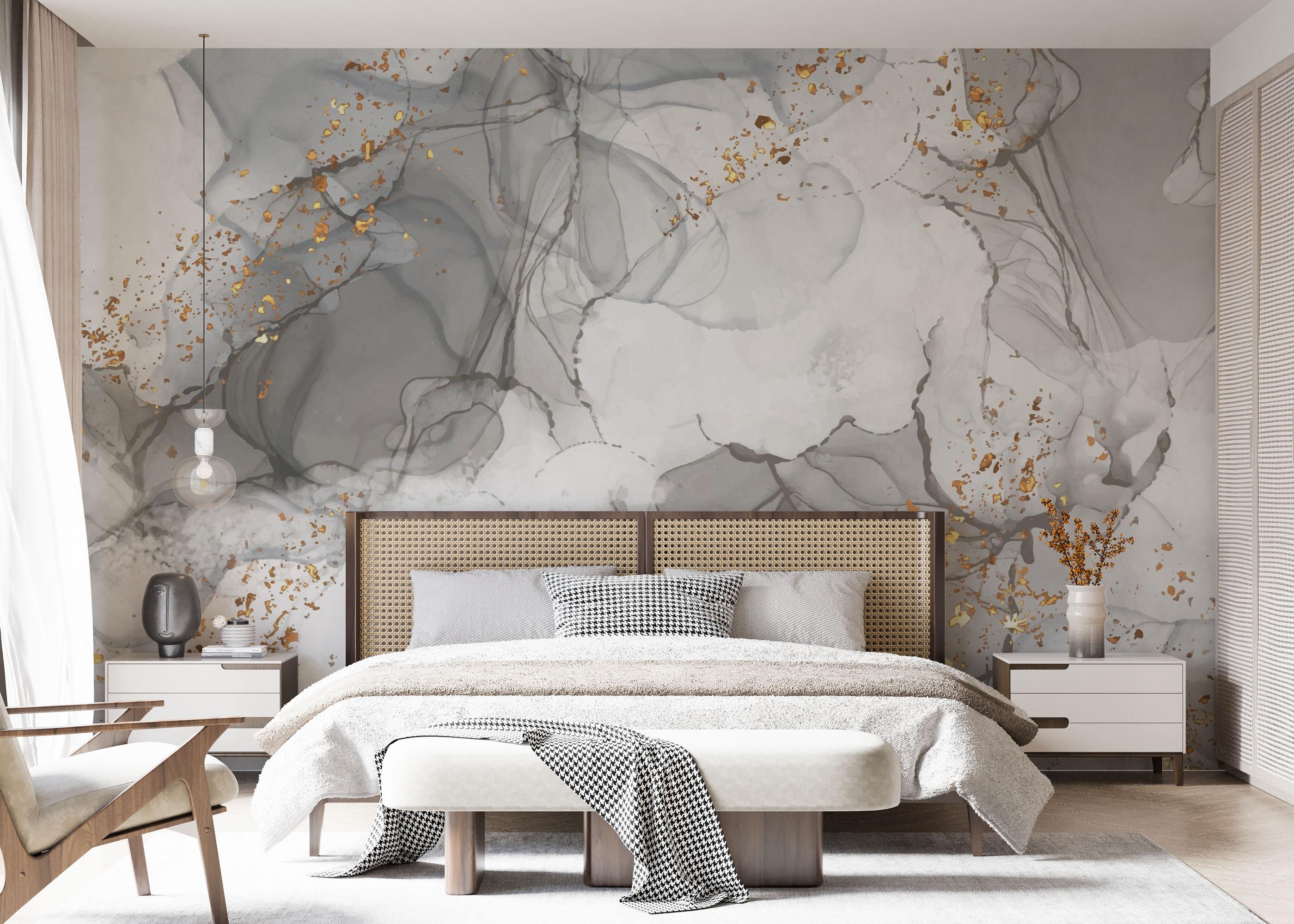 Fototapet Light Grey Marble mockup 7