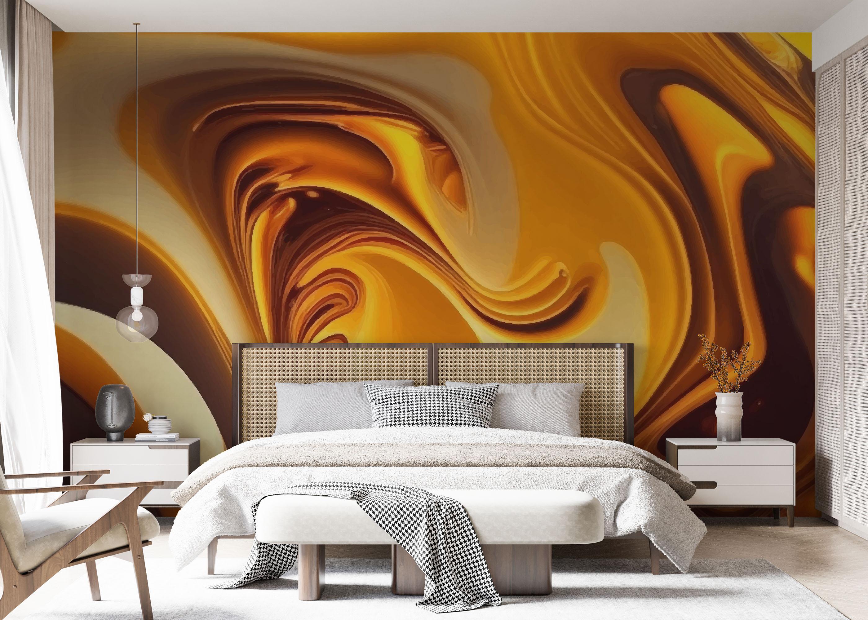 Fototapet Strong Yellow Marble mockup 7