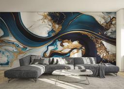 Black Liquid Marble mockup 0