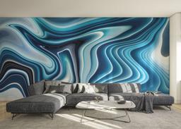 Blue 3d Marble mockup 0