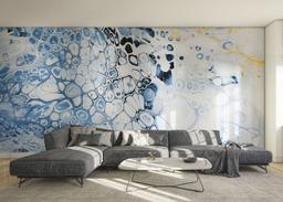 Blue Oil Marble mockup 0