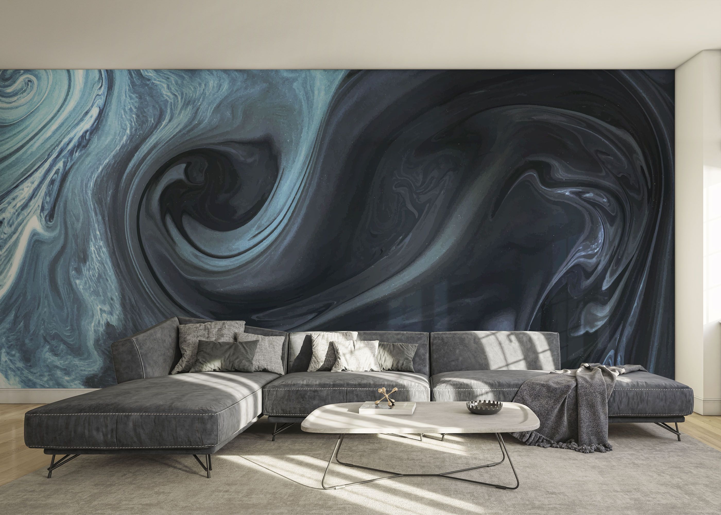 Cool Blue Marble mockup 0