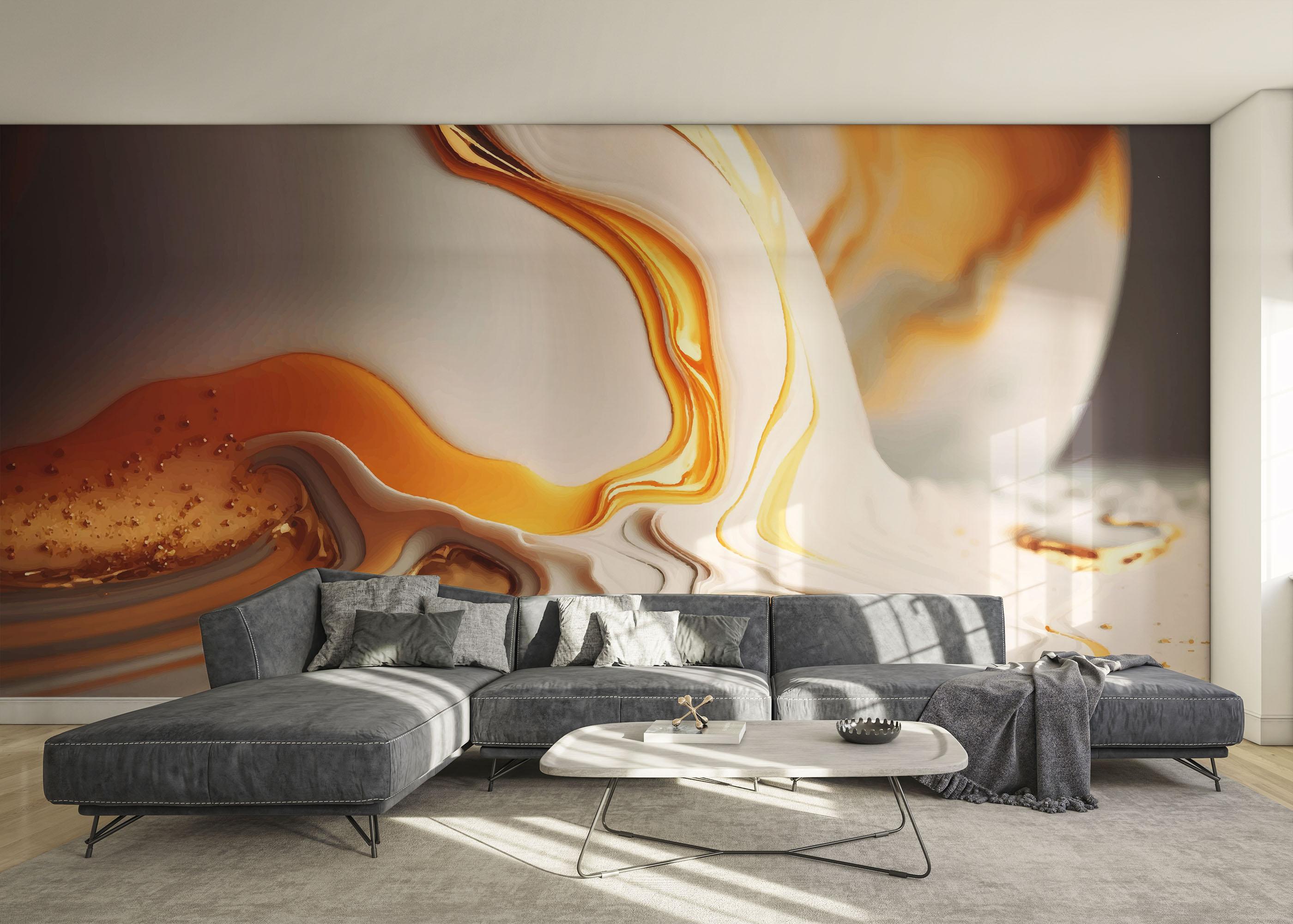 Fototapet Falling White Marble mockup 0