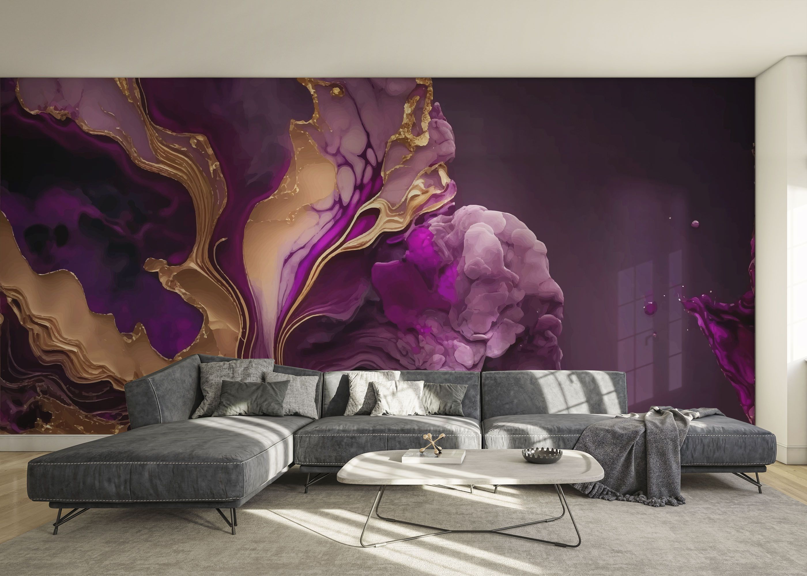 Marble Purple Smoke mockup 0