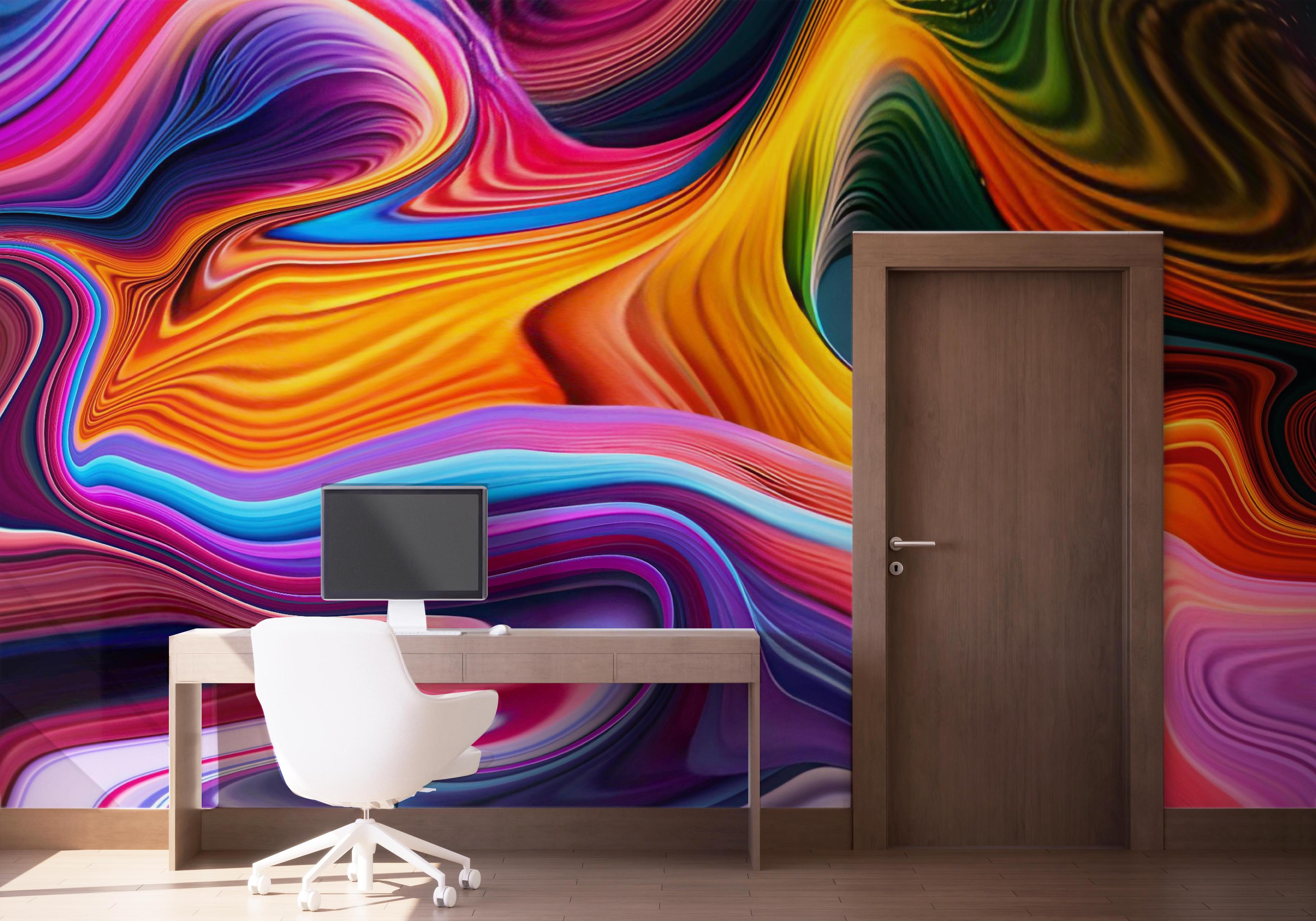 Fototapet Amazing Colorful Marble mockup 1