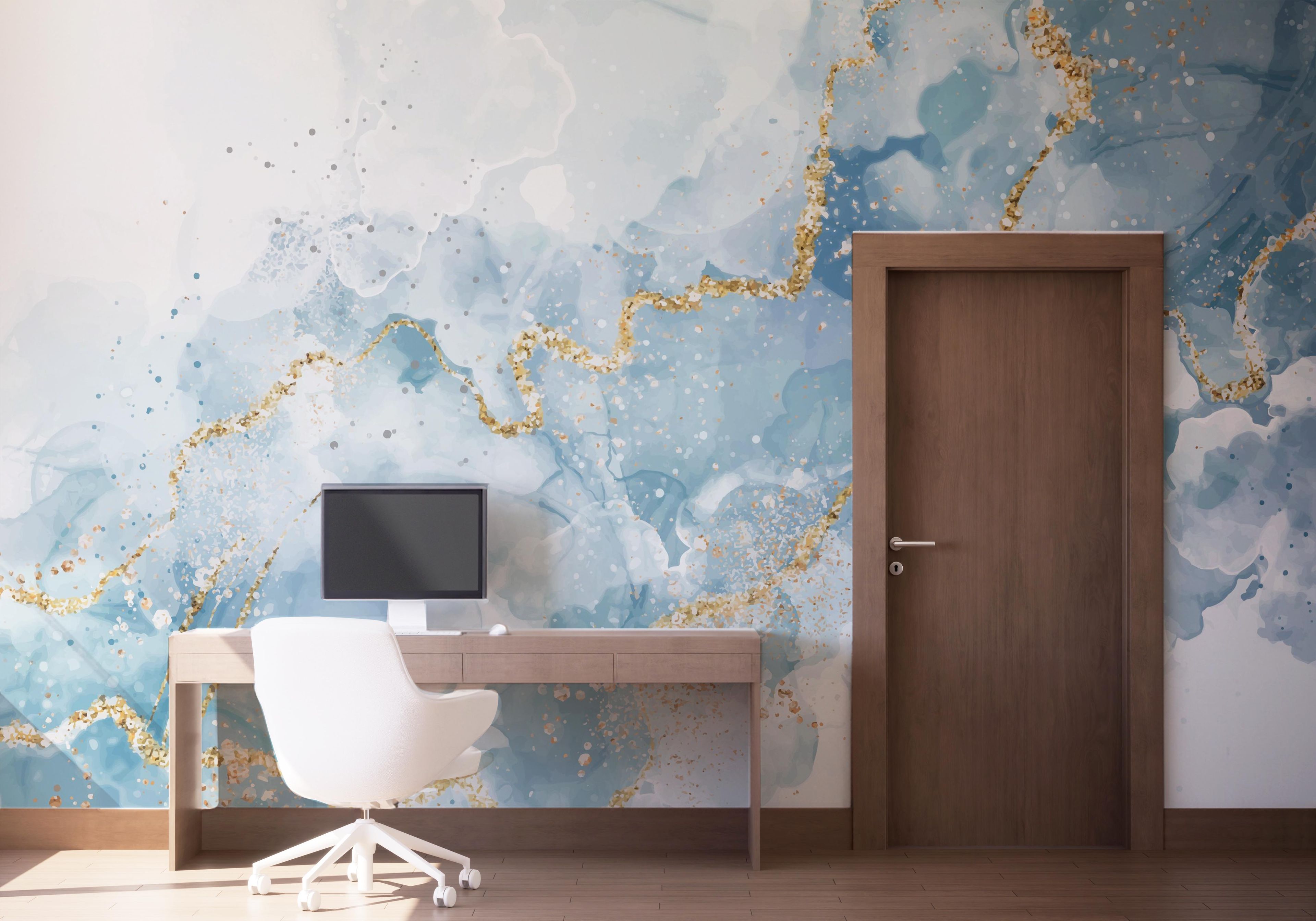 Blue Marble Glitter mockup 1