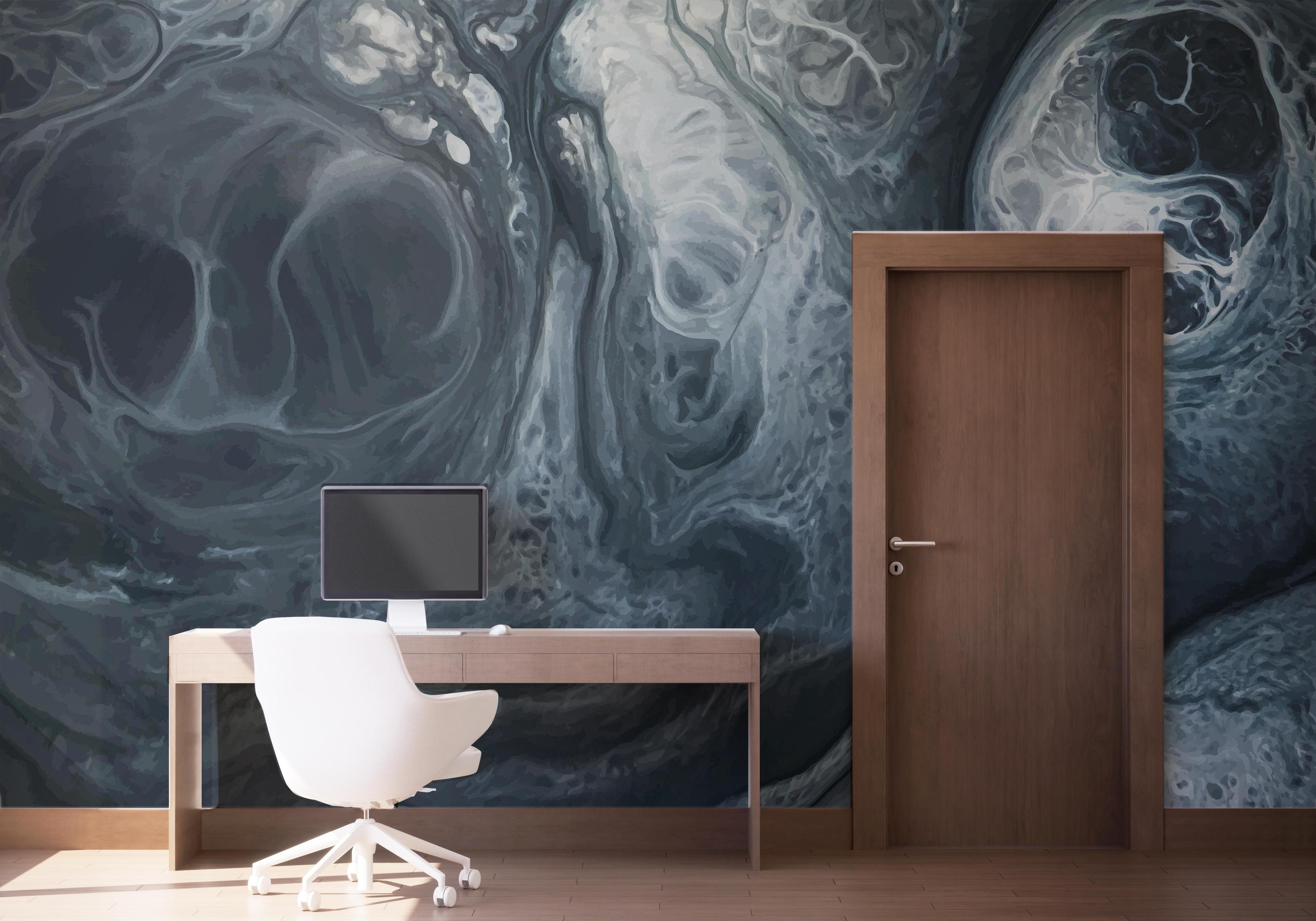 Fototapet Blue Marble Shadow mockup 1