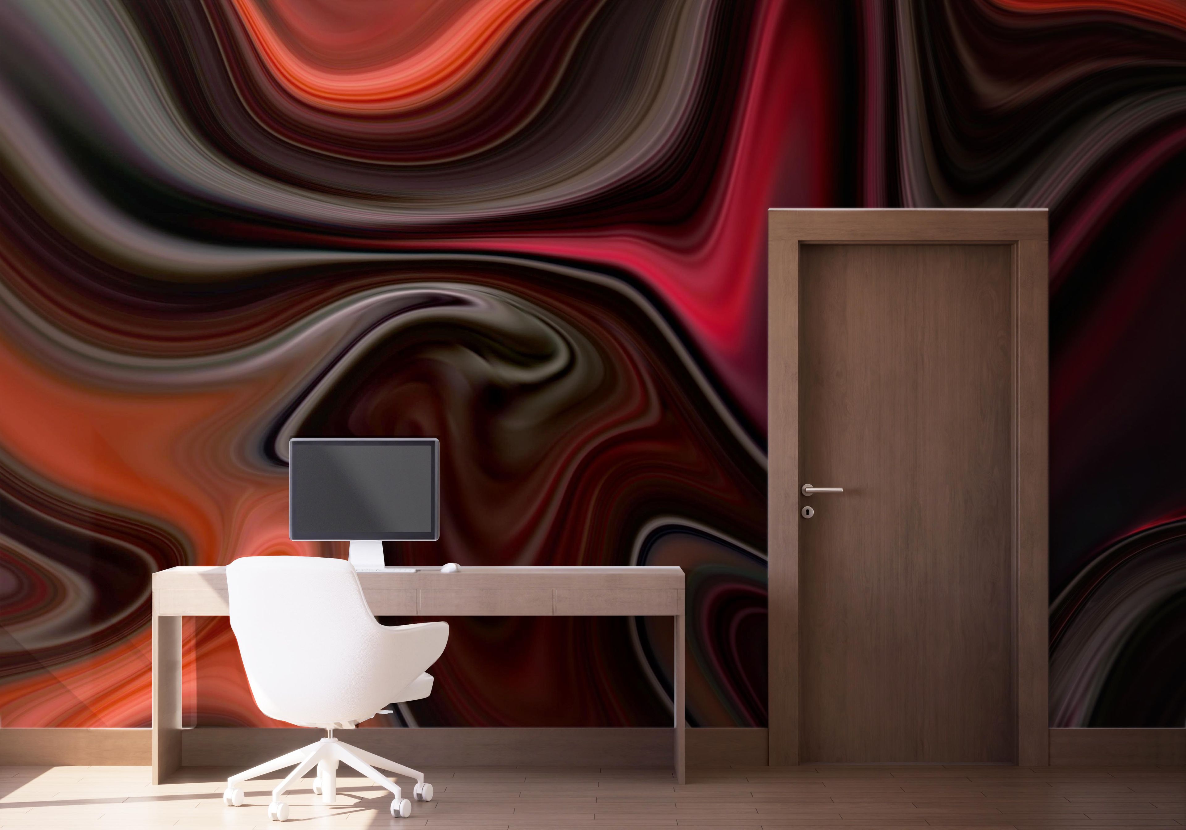 Burgundy Marble Art mockup 1