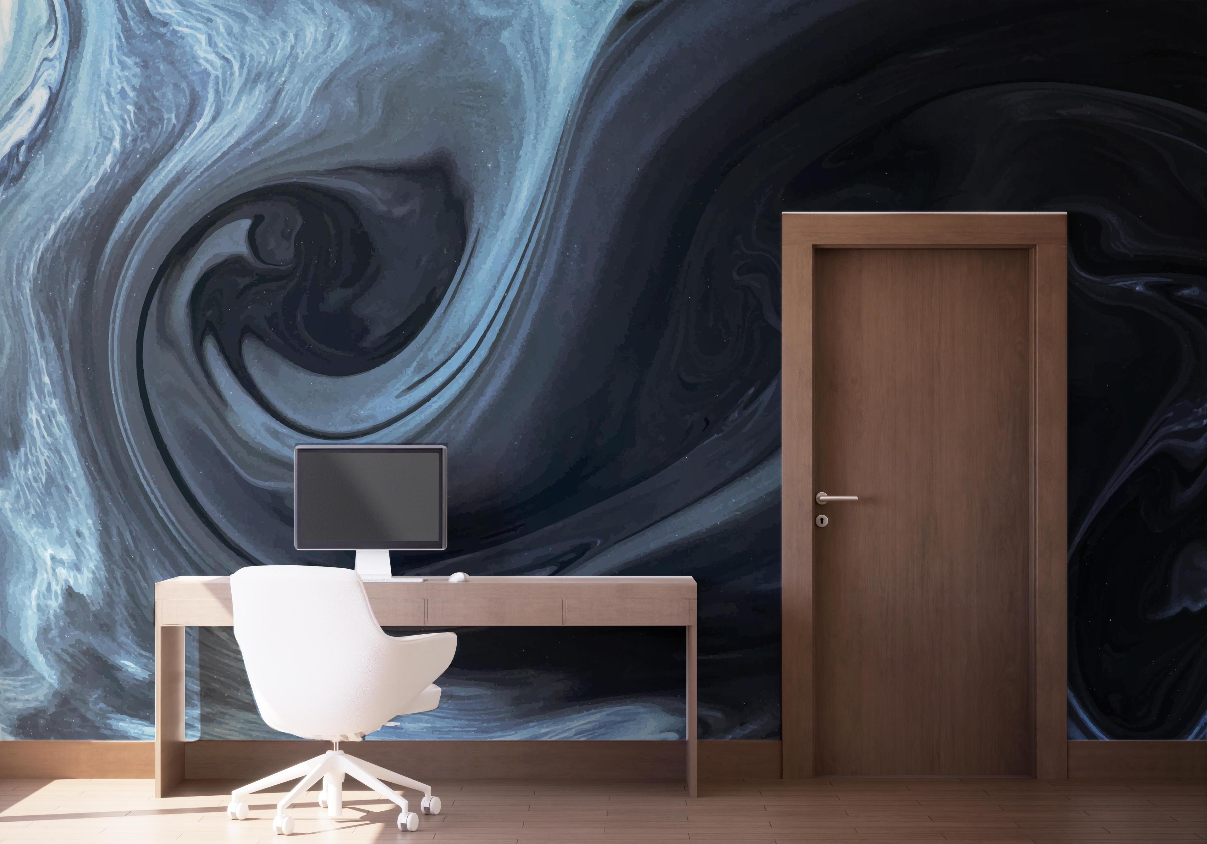 Fototapet Cool Blue Marble mockup 1