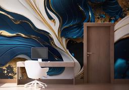 Gold Blue Marble mockup 1