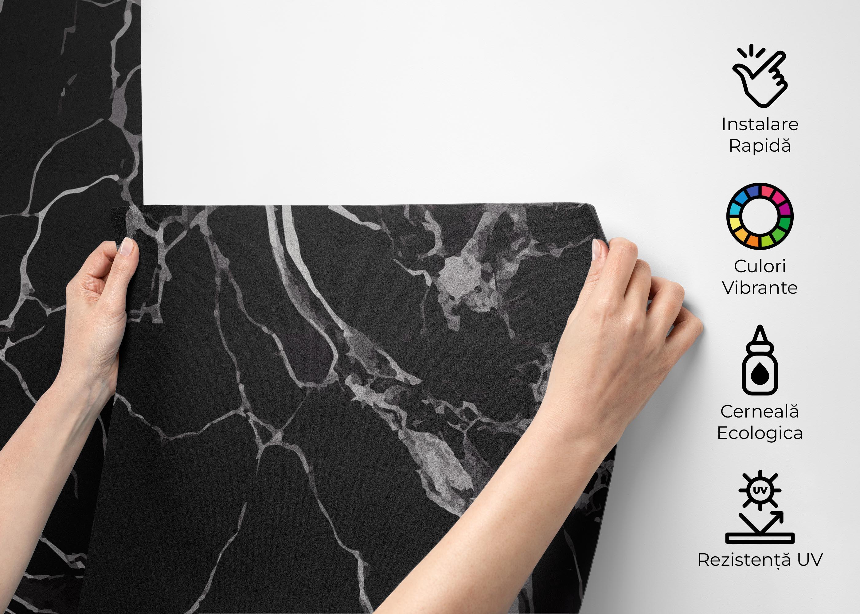 Fototapet Black Art Marble mockup 2