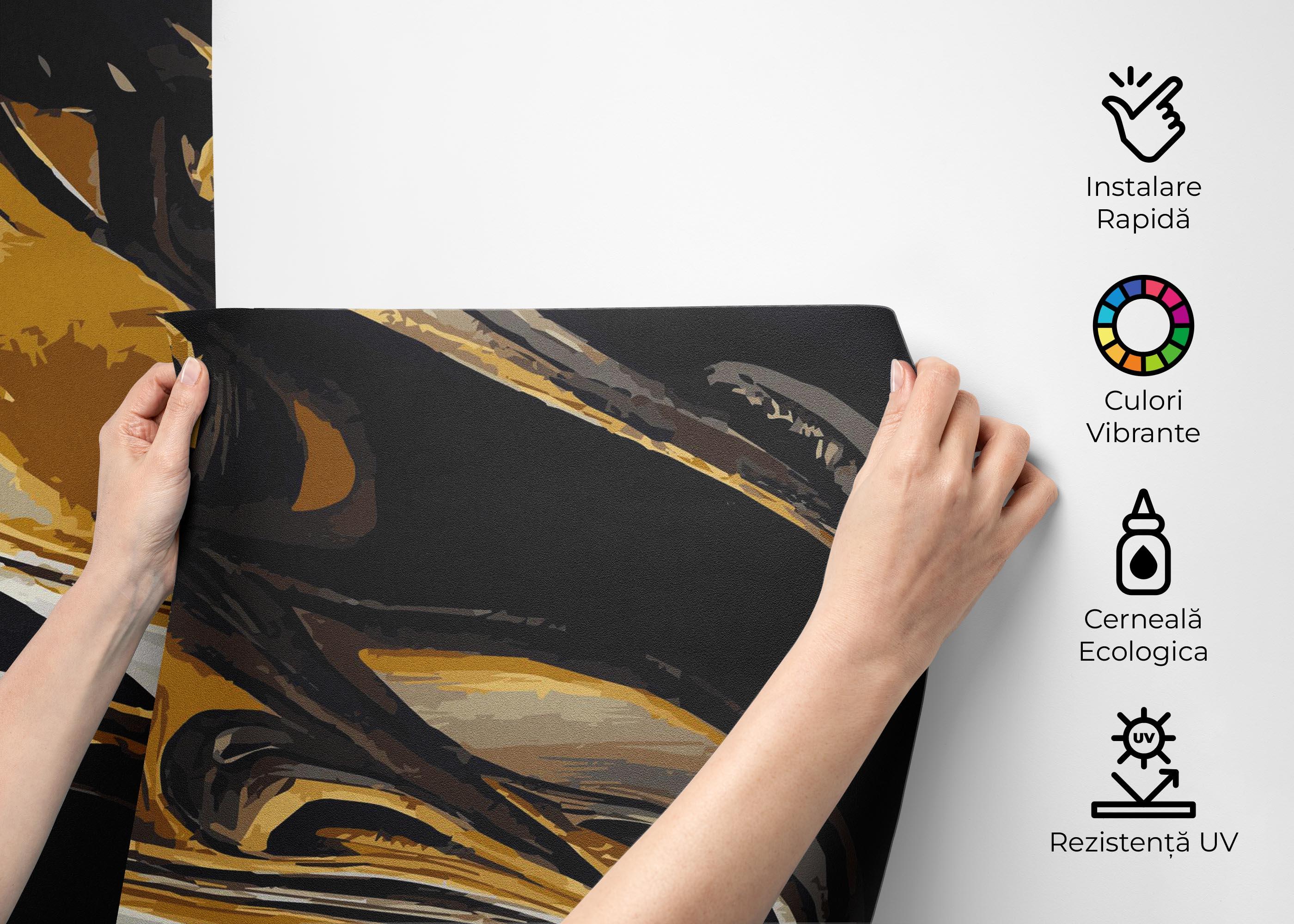 Fototapet Black Shape Marble mockup 2