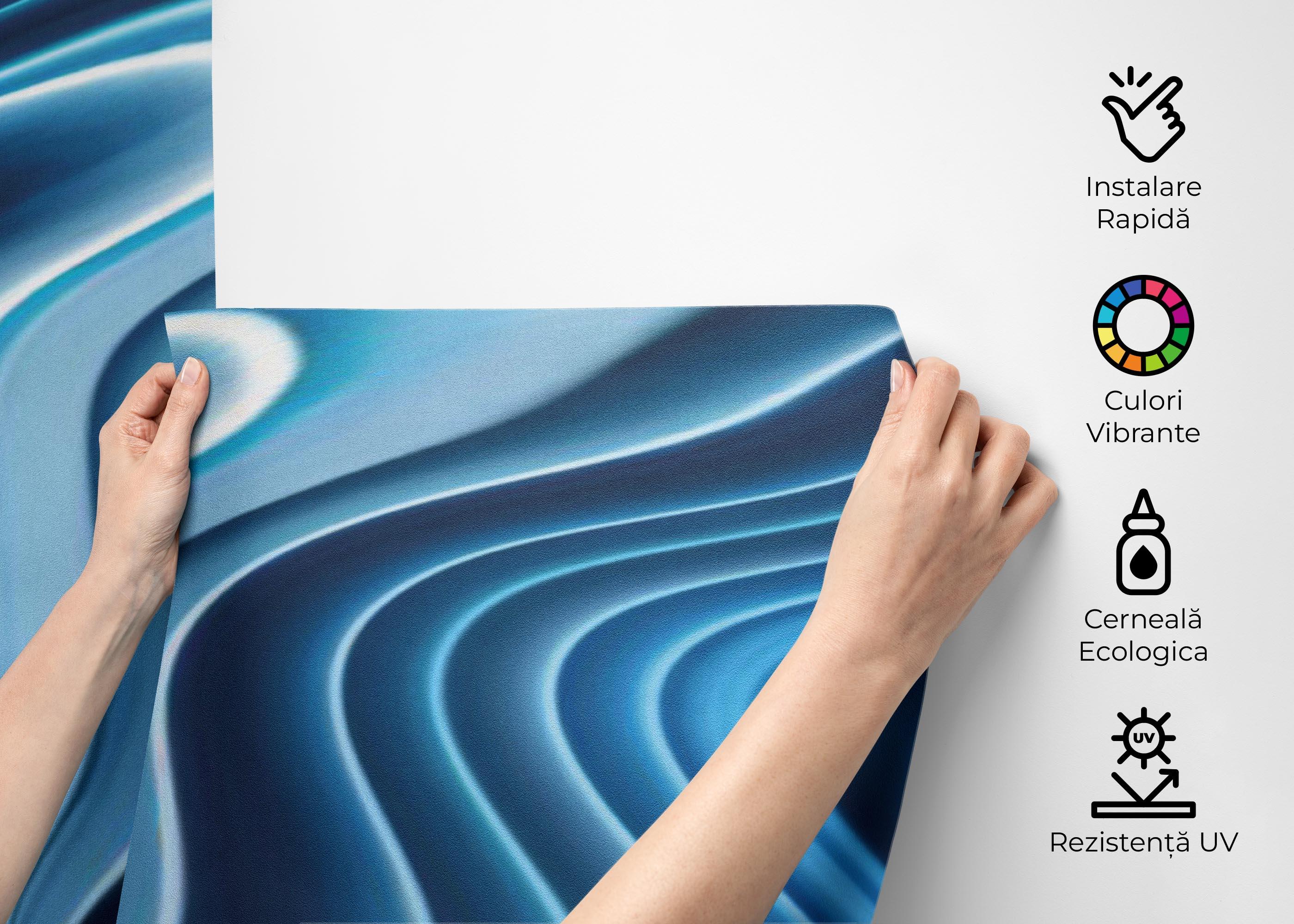 Fototapet Blue 3d Marble mockup 2