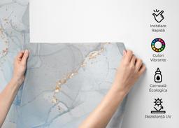 Blue Alcohol Marble mockup 2