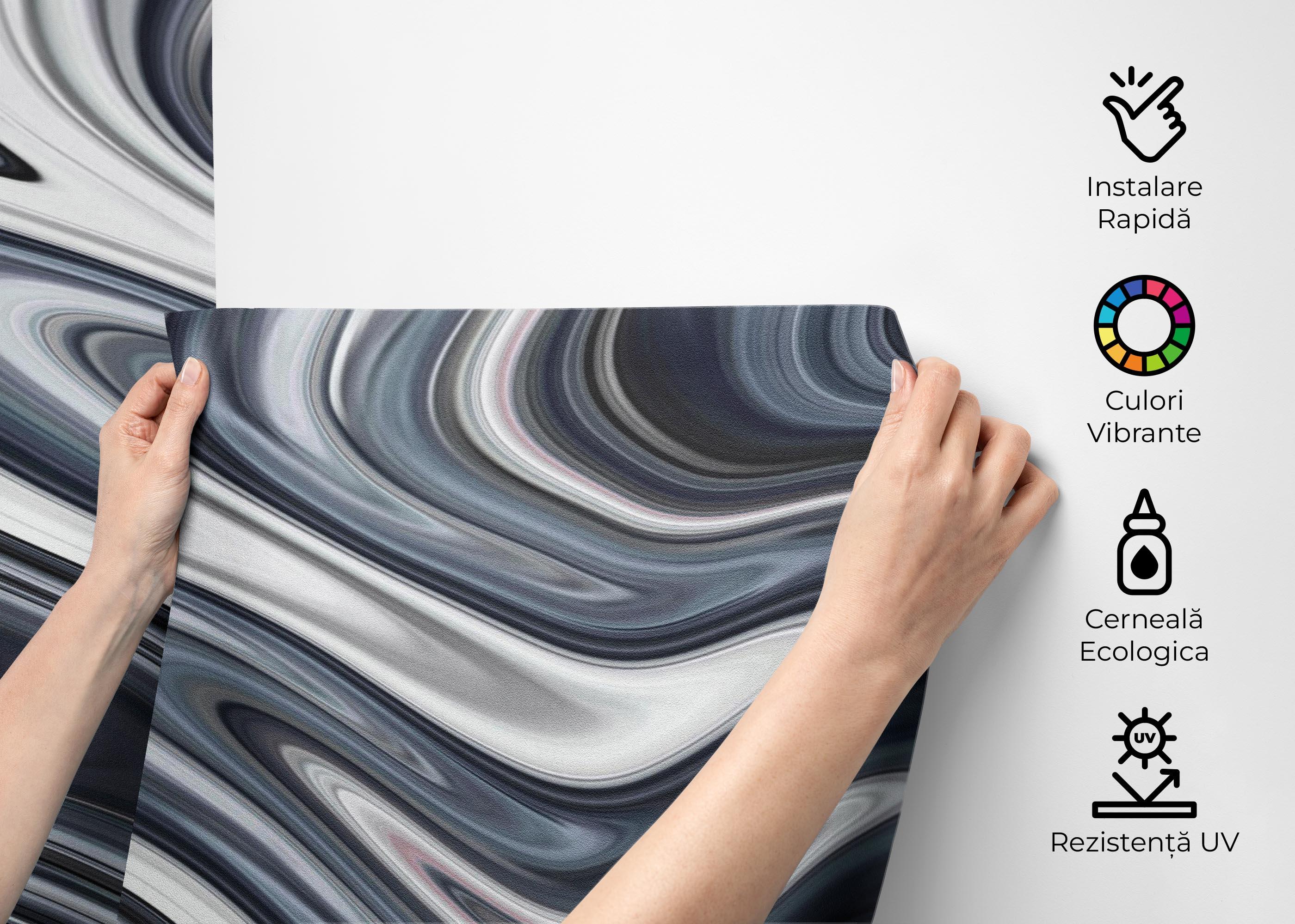 Fototapet Blue Grey Marble mockup 2