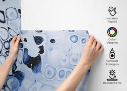 Blue Oil Marble mockup 2