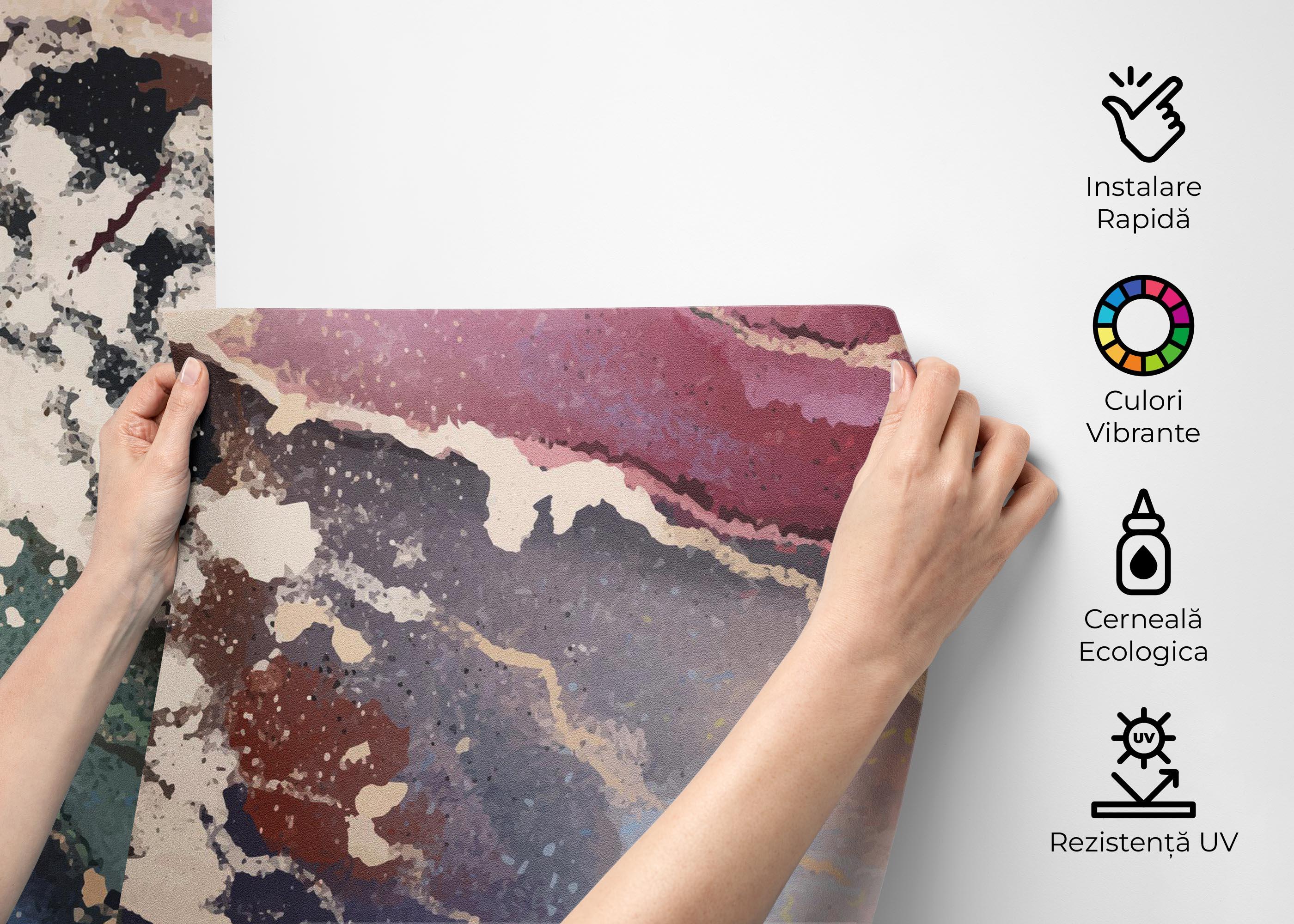 Fototapet Colorful Marble Art mockup 2
