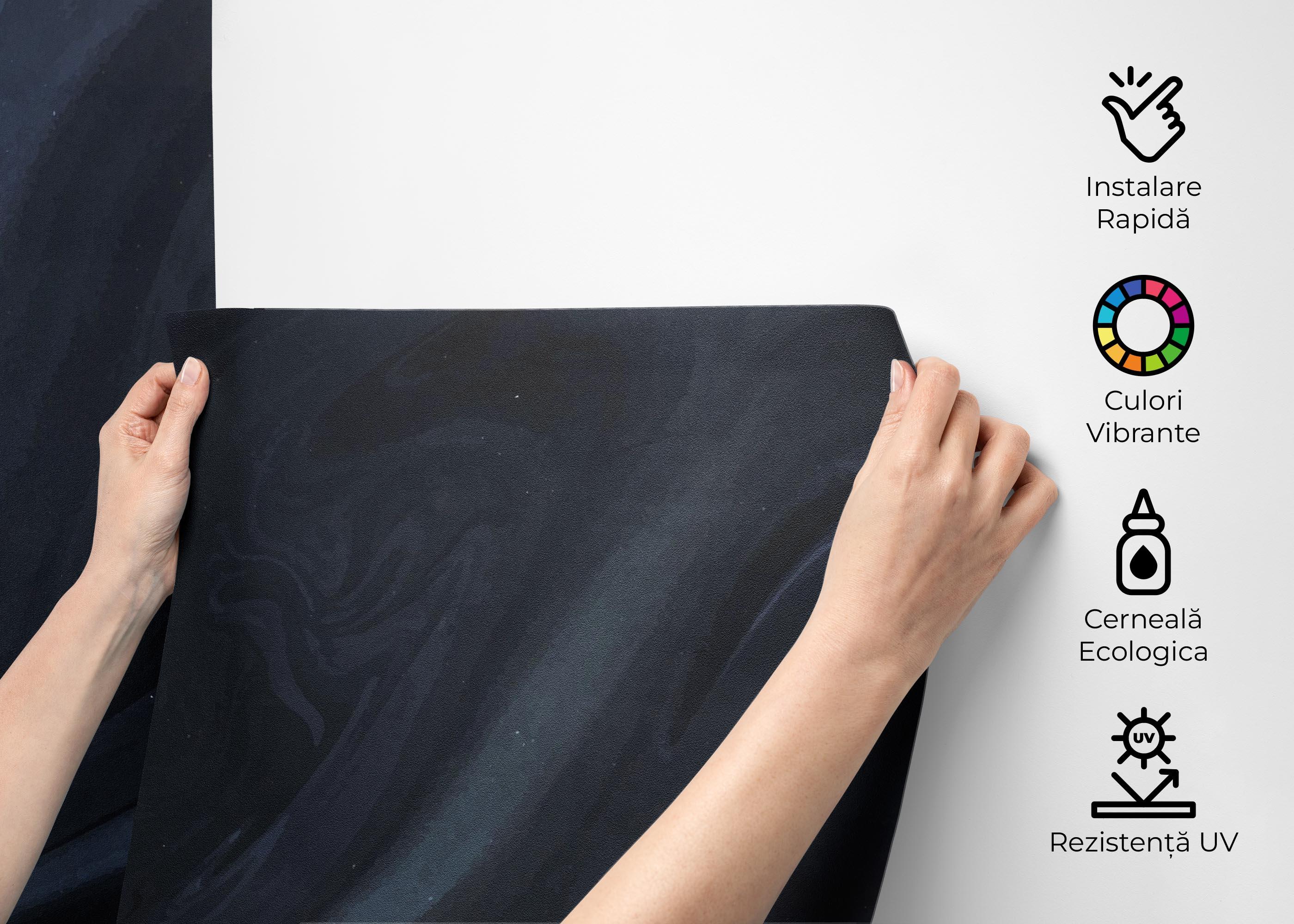 Fototapet Cool Blue Marble mockup 2