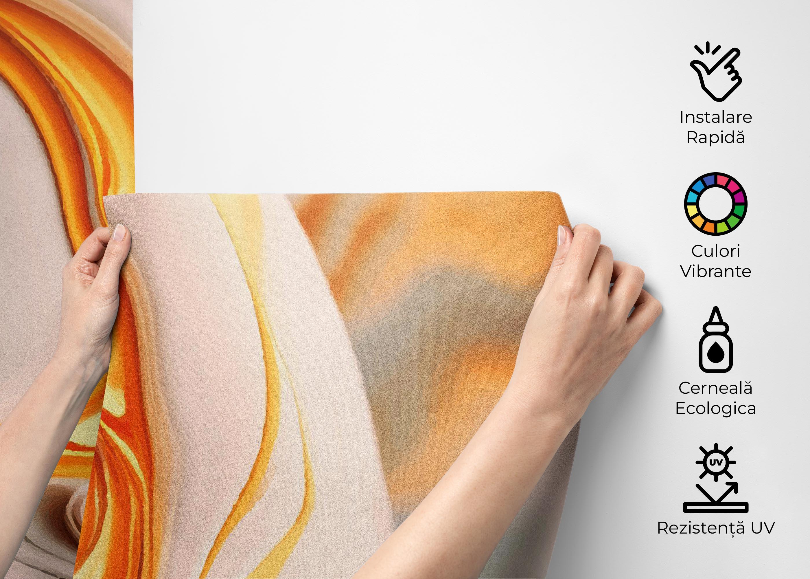 Fototapet Falling White Marble mockup 2