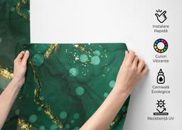 Green Circle Marble mockup 2