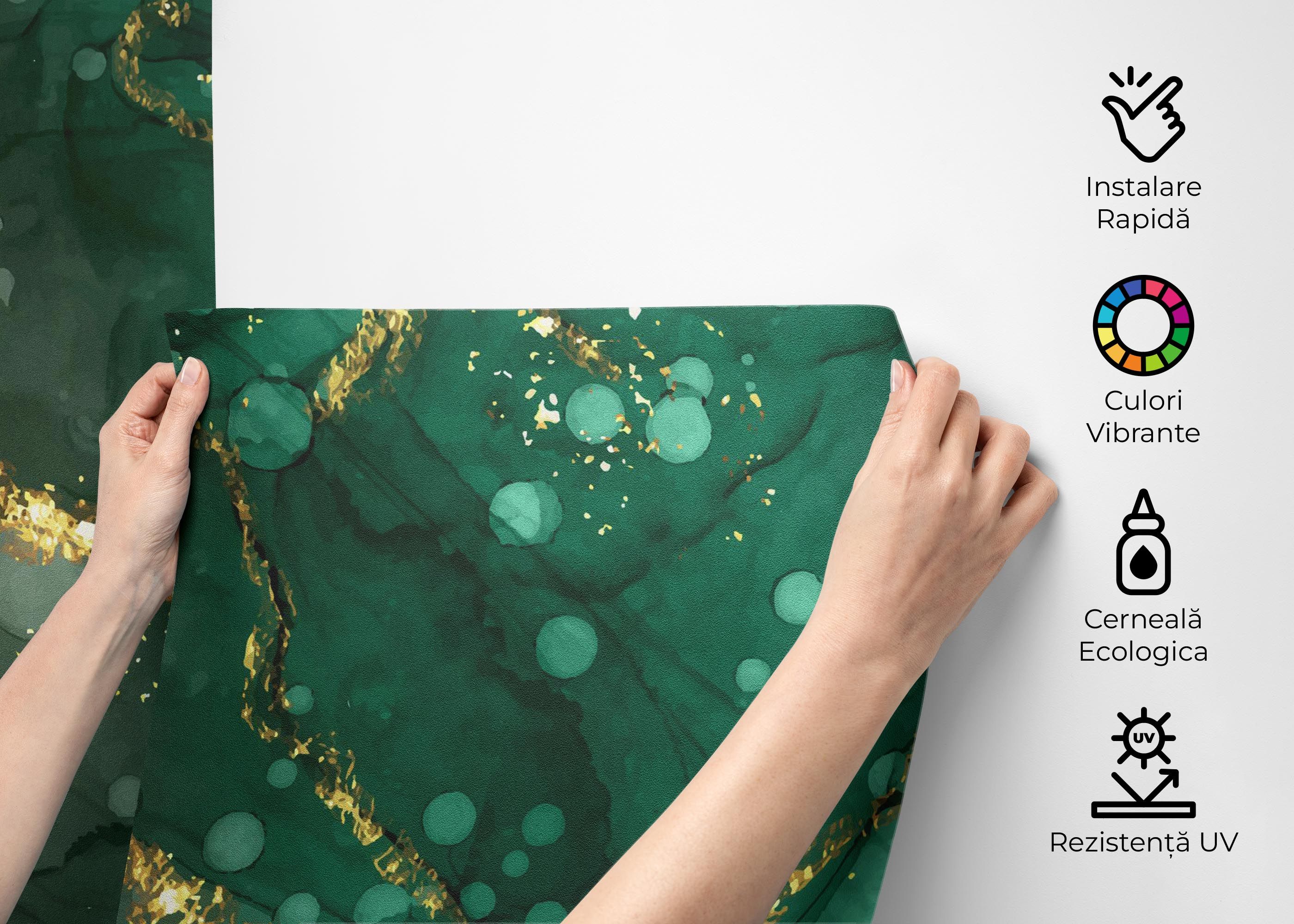 Green Circle Marble mockup 2