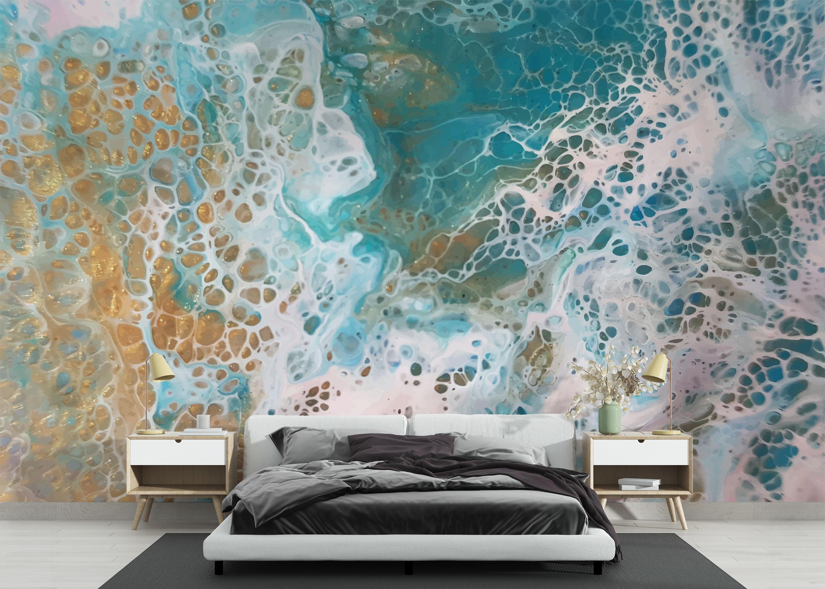 Fototapet Beach Marble Art mockup 3