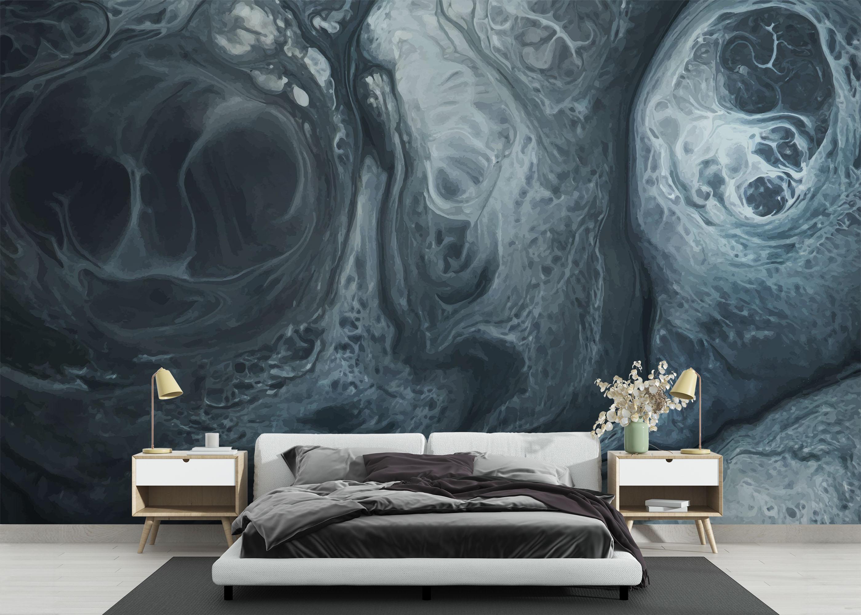 Fototapet Blue Marble Shadow mockup 3