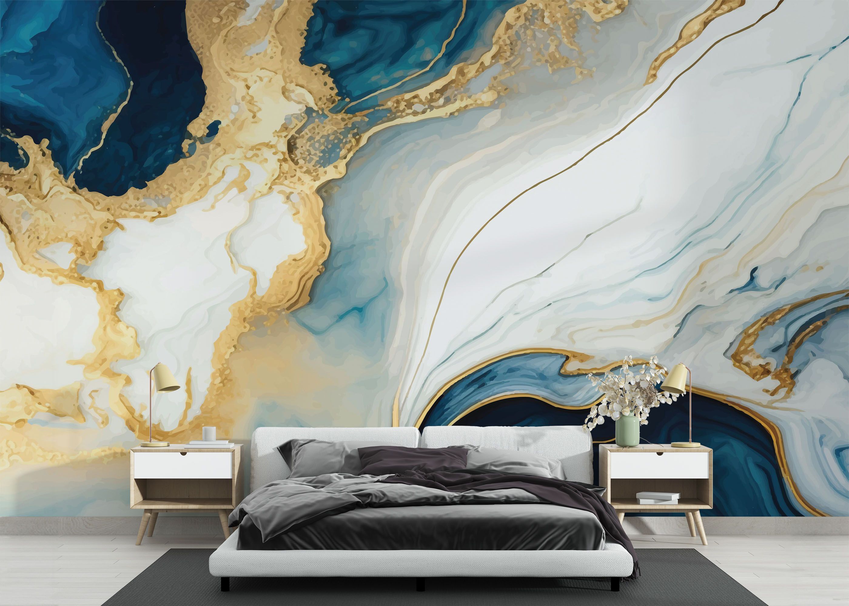 Blue Stone Marble mockup 3