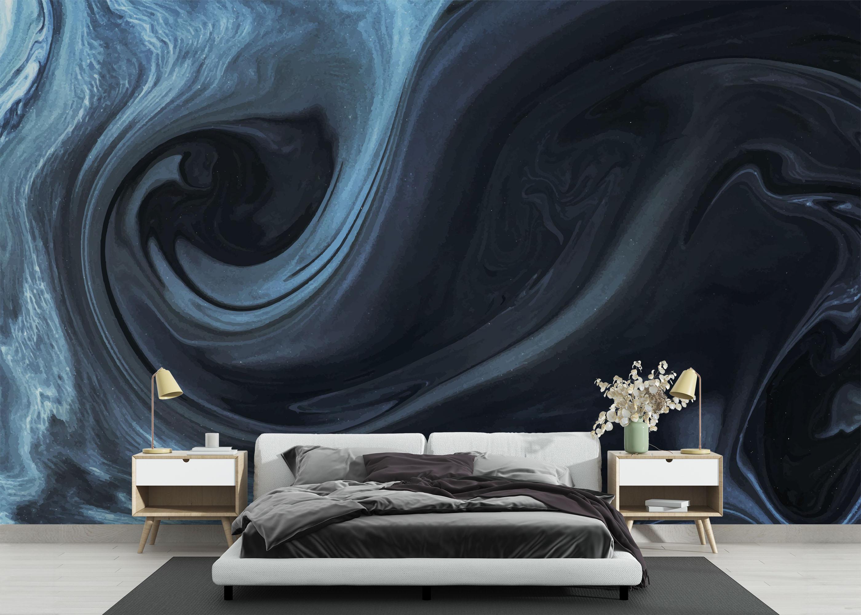 Fototapet Cool Blue Marble mockup 3