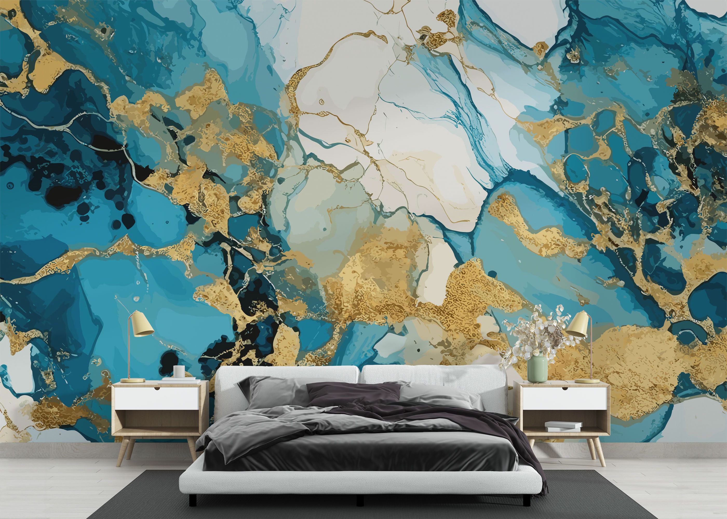 Gold Marble Blue mockup 3