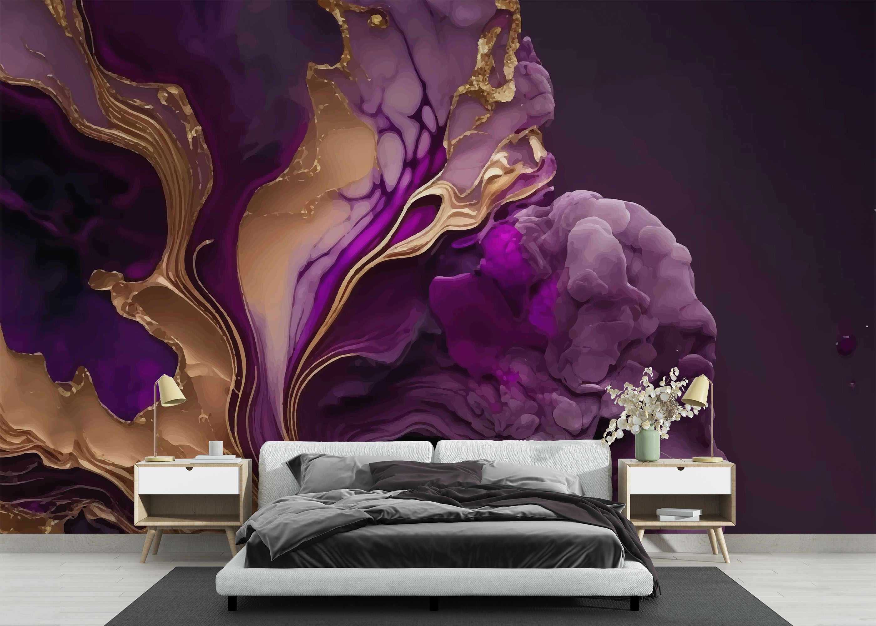 Marble Purple Smoke mockup 3