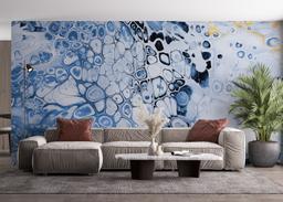 Blue Oil Marble mockup 4